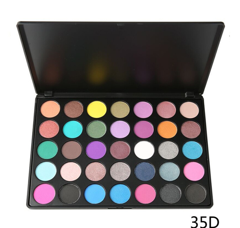 35 color eye shadow tray 35A 35E variety of color number