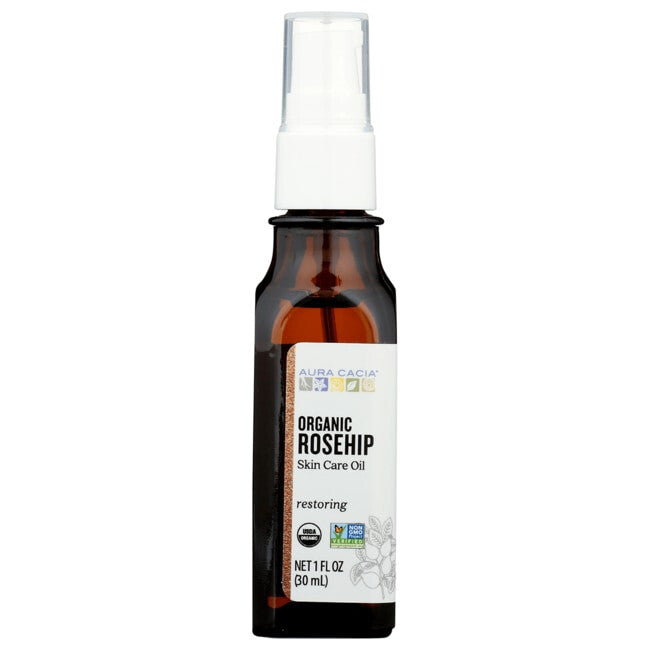 Aura Cacia Restoring Rosehip Oil with Vitamin E (1x1 Oz)