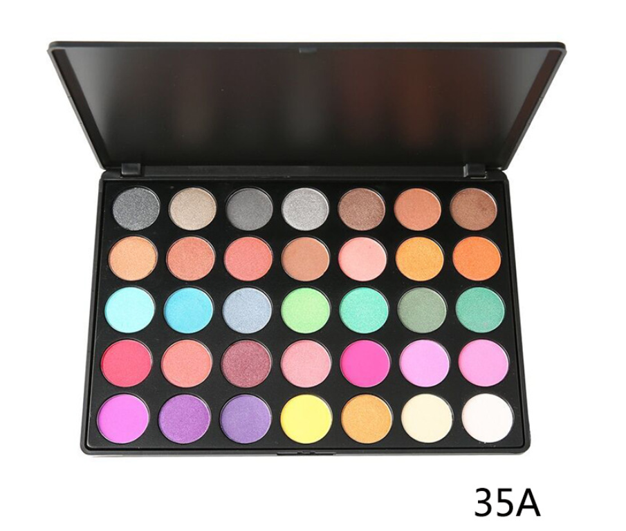 35 color eye shadow tray 35A 35E variety of color number