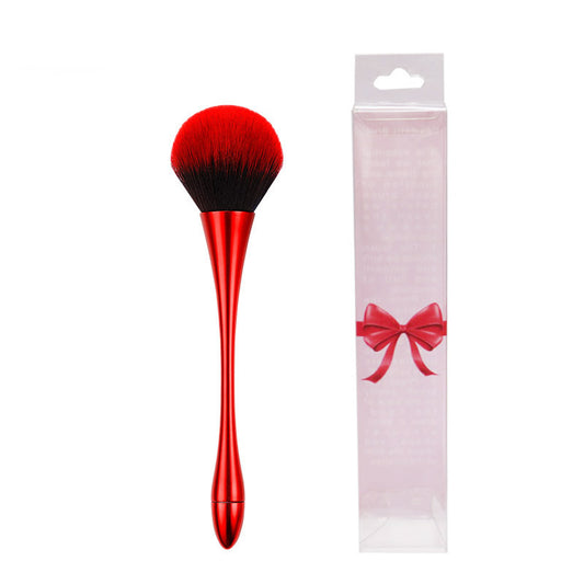 Color: Black red - New 6 Roses Color Handle Makeup Brush Makeup Brush Beauty Makeup Makeup Brush Set
