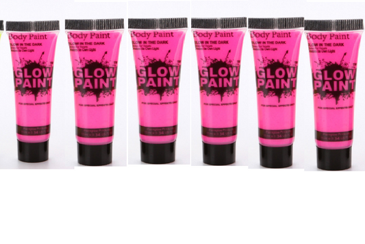 Color: Pink 6pcs, Ml: 25ml - Environmentally friendly non-toxic body paint
