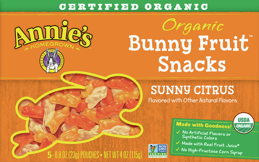 Annie's Homegrown Sunny Citrus Fruit Snack (12x4 Oz)