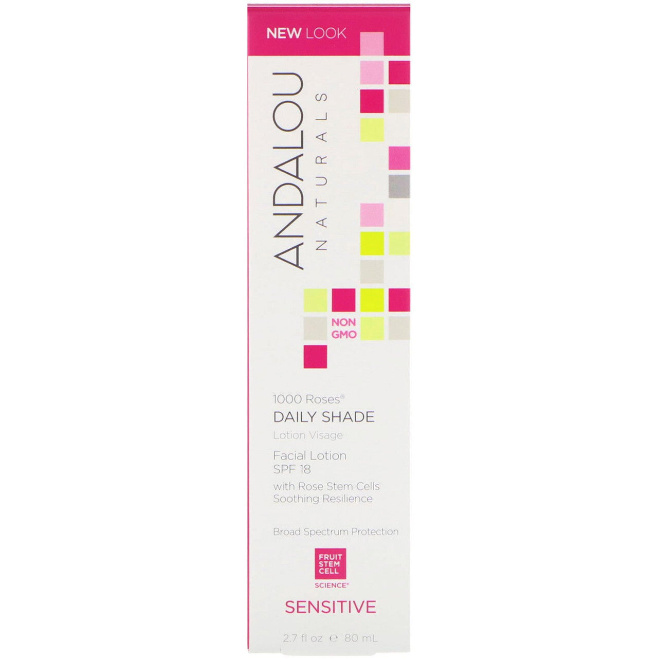 Andalou Naturals 1000 Roses Facial Lotion SPF 18 (1x2.7 OZ)