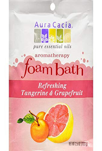 Aura Cacia Tangerine and Grapefruit Foam Bath (6x2.5 Oz)