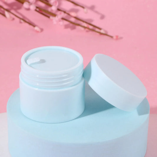 Color: light green, Specifications: 450 ml, Ships From: CHINA - 5g /15g/20g/30g/50g Empty Tight Waist Container Empty Travel Pp Facial Cream Jar Cosmetic Plastic Box Cosmetic Refillable Bottle