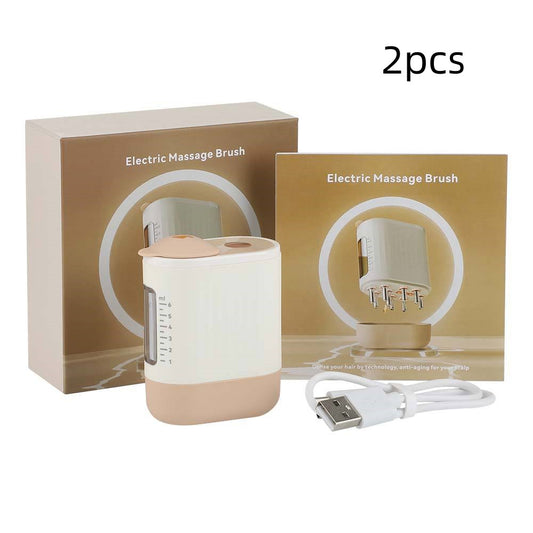 Color: Style 1 White 2PCs - Red Light Vibration Massage Comb Scalp Medicine Import Micro Current