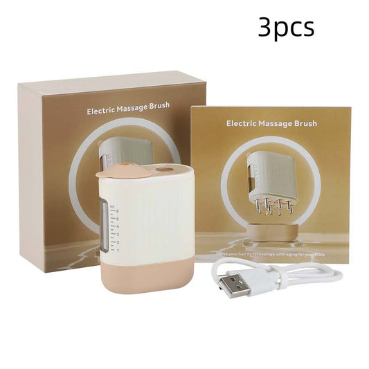 Color: Style 1 White 3PCs - Red Light Vibration Massage Comb Scalp Medicine Import Micro Current